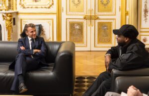 PHOTOS: Davido meets French President Macron Macron