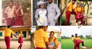 Couple who met in secondary school wed after 18 years