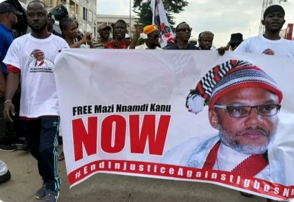 Nnamdi Kanu protest in Abuja Nnamdi