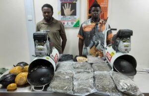 NDLEA intercepts drugs hidden in cylinders, auto parts at Lagos airport NDLEA