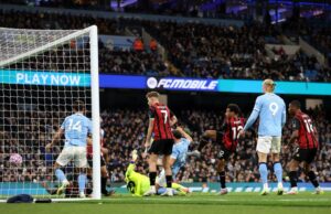 EPL: Haaland nets brace as Man City thrash Bournemouth to go second Haaland
