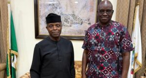Osinbajo visits Fayose ahead of 65th birthday