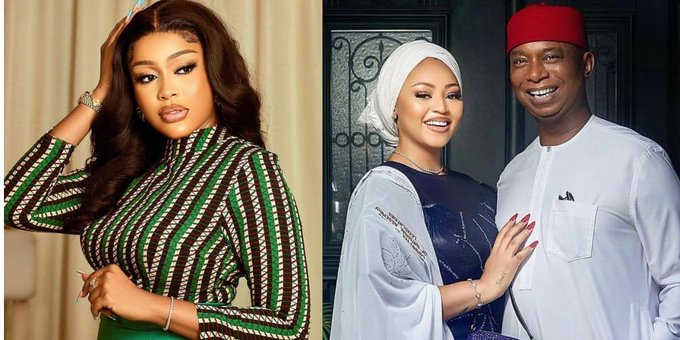 Uche Montana and Regina Daniels Montana