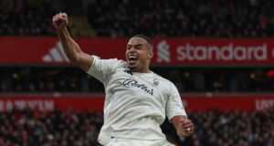 EPL: Nottingham Forest thrash Liverpool 3-0 at Anfield Liverpool