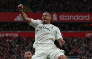 EPL: Nottingham Forest thrash Liverpool 3-0 at Anfield Liverpool