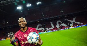 Osimhen nets hat-trick to become UCL top scorer as Club Brugge hold Barcelona Osimhen