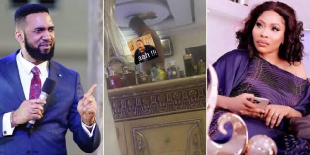 Pastor Chris Okafor reacts after Doris Ogala shares nudes photo