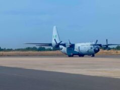 NAF C-130 aircraft lands safely in Banjul