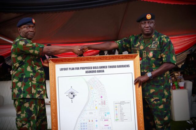 Shaibu flags off phase 2 of Bola Ahmed Tinubu Barracks, reaffirms ‘Soldier-First’ policy