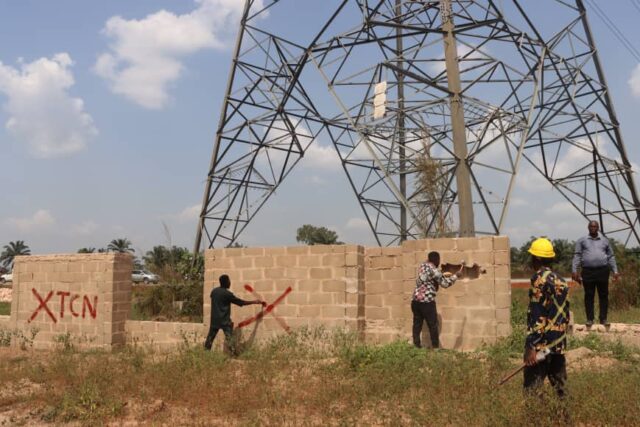 TCN demolishes illegal structures along Ugwuaji–Makurdi transmission line in Enugu