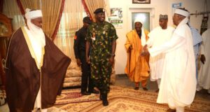 PHOTOS: Army chief visits Sultan of Sokoto after US airstrikes Sultan