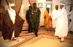 PHOTOS: Army chief visits Sultan of Sokoto after US airstrikes Sultan