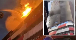 Sanwo-Olu urges calm over GNI building fire outbreak