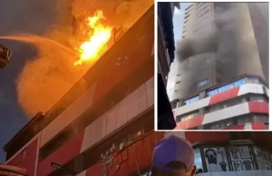 Fire razes 25-storey Great Nigeria Insurance House in Lagos