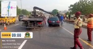 Truck crushes three family members in Lagos