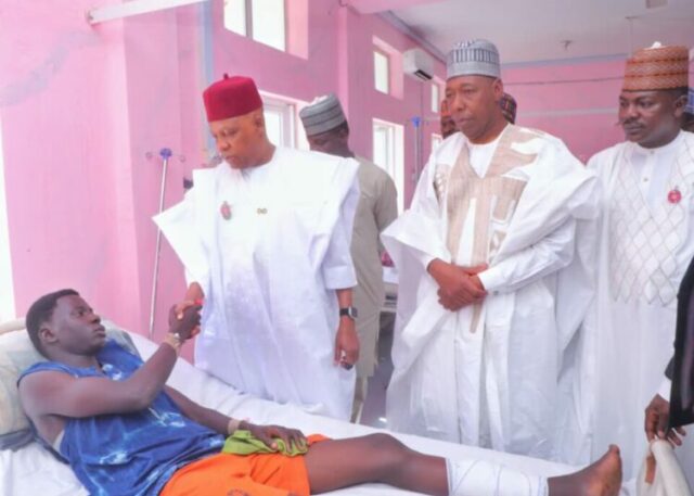 ‘This madness’ll end soon’: Shettima visits Borno bomb blast victims Shettima