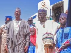 Tinubu arrives in Maiduguri to commission projects