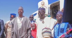 Tinubu arrives in Maiduguri to commission projects