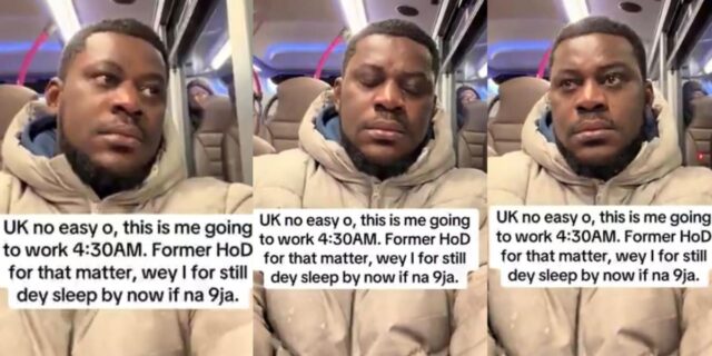 From HOD in Nigeria to 4:30am shifts in UK: Man shares harsh japa reality