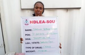 NDLEA nabs woman with N5bn cocaine hidden in children’s room NDLEA