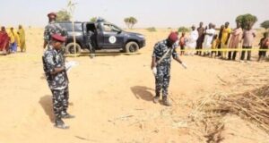 Police warn residents against picking airstrike debris