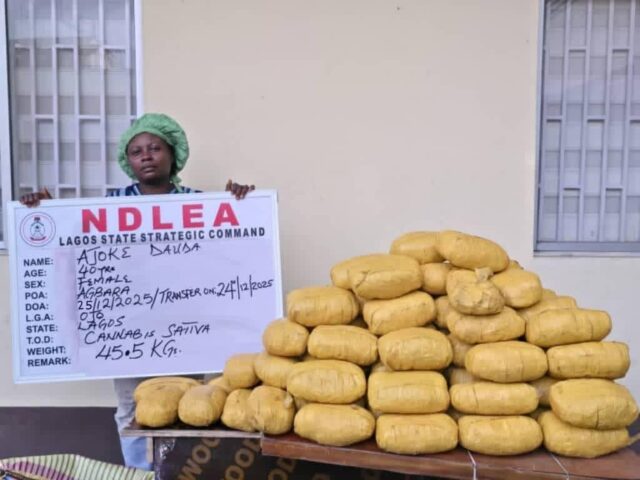 NDLEA recovers illicit drugs in Ekiti, Lagos, Taraba raids NDLEA