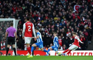 EPL: Arsenal beat Brighton to regain lead as Wirtz breaks Liverpool duck Arsenal
