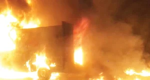 Fire destroys textile stores in Lagos