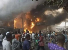 Lagos industrial estate engulfed in Fire