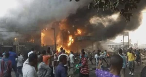 Lagos industrial estate engulfed in Fire