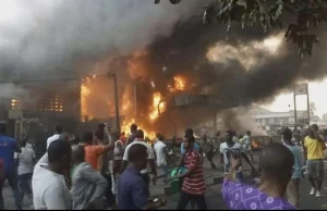 Lagos industrial estate engulfed in Fire