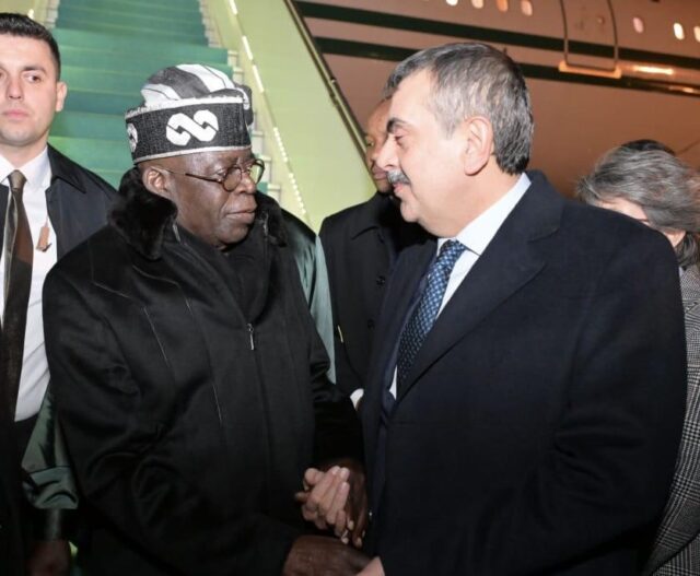 Tinubu arrives in Ankara for state visit to Türkiye