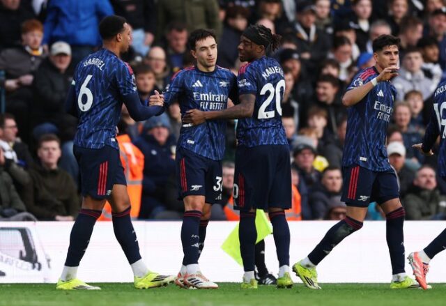 EPL: Arsenal thrash Leeds to go 7 points clear Leeds