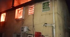 Fire razes building in Ikeja Computer Village Fire
