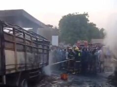 Fire razes vehicles, power house at Oyo filling station