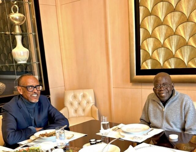 Presidency debunks AI-generated photo of Tinubu, Kagame in Paris Tinubu