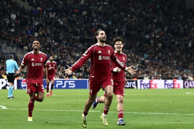 Liverpool thrash Marseille as Bayern reach Champions League last 16 Liverpool