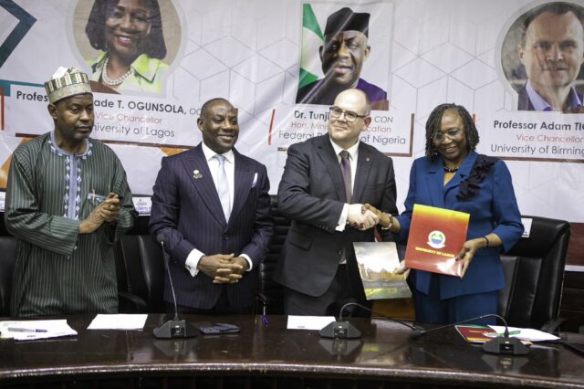 UNILAG, University of Birmingham sign MoU to run degree programme in Nigeria UNILAG