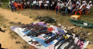 Arms recovered as 80 militants surrender to army in Cross River Militants