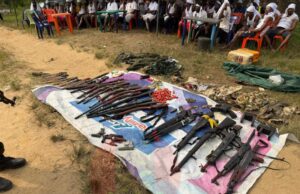 Arms recovered as 80 militants surrender to army in Cross River Militants