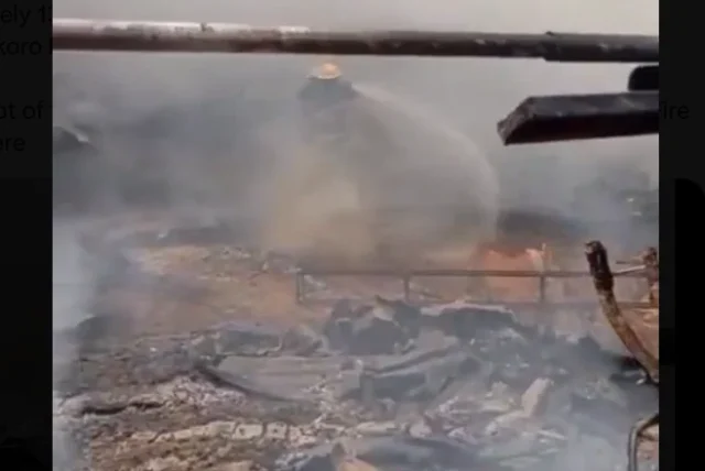 Fire destroys recycling site, spreads to buildings in Lagos
