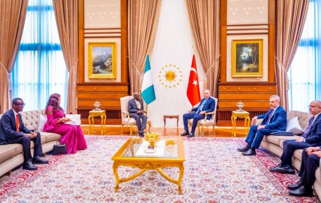 Tinubu holds talks with President Erdogan after stumble in Turkey Tinubu