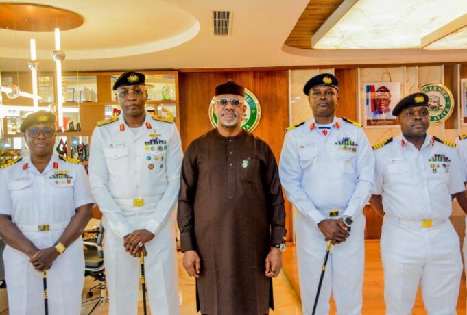 Dapo Abiodun and Rear Admiral Abubakar Mustapha in Ogun Tinubu