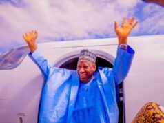 Ganduje returns from London, heads to Kano for APC engagements