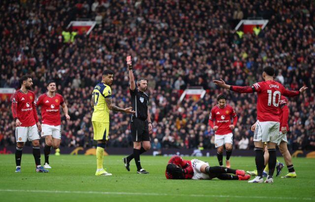 EPL: Man United beat 10-man Tottenham to extend winning run Tottenham