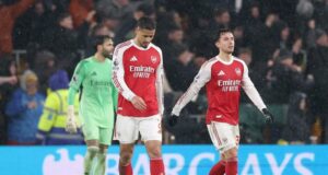 EPL: Arsenal blow two-goal lead in Wolves draw Arsenal