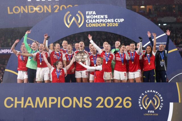 Arsenal beat Corinthians to win maiden Women’s Champions Cup Arsenal