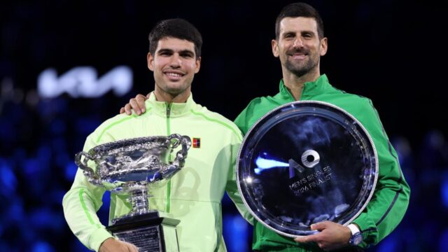 Alcaraz beats Djokovic to win first Australian Open title, becomes youngest man to complete Grand Slam Alcaraz