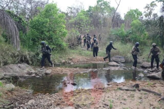 PICTORIAL: Troops overrun terrorist camp, seizes arms in Kogi