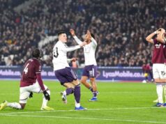 EPL: West Ham end Man United’s winning run as Tottenham sink to 16th West Ham